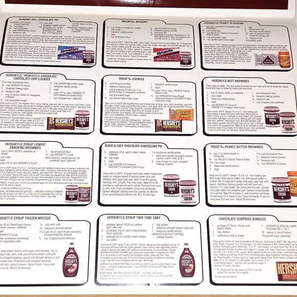 Vintage 1997 Hersheys Chocolate Calendar Days Same as 2025 - Picture 7 of 7